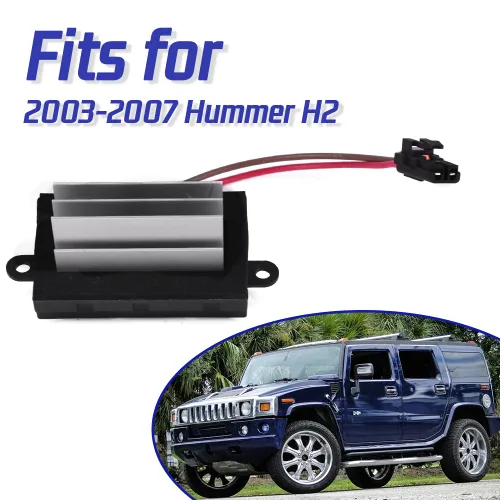 Miniatura 2 de Resistencia del motor del soplador para ventilador de calentador Hummer H2 2003-2007 Reemplazar el número 3GSH-19E624-CA, 4GSH-19E624-AA