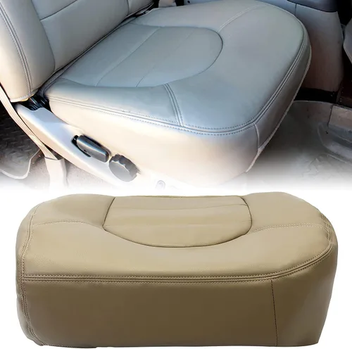 Miniatura 12 de KUAFU Funda inferior de asiento y cubierta superior del asiento compatible con Ford F250 F350 F450 Lariat Power Stroke Turbo 1999 2000, piel