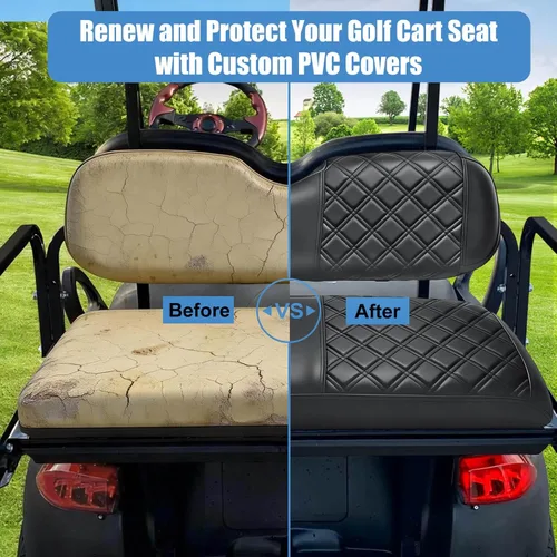 Miniatura 4 de MOSNAI Fundas de Asiento Trasero para Carrito de Golf para EZGO Club Car Yamaha, Almohada de Asiento Trasero del Mercado de Posventa, Funda