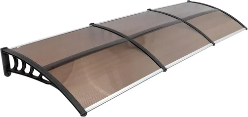 Miniatura 19 de 2 toldos para puerta de ventana de 40 x 40 pulgadas, toldo para exteriores, cubierta de policarbonato para puertas de entrada, toldo de entrada