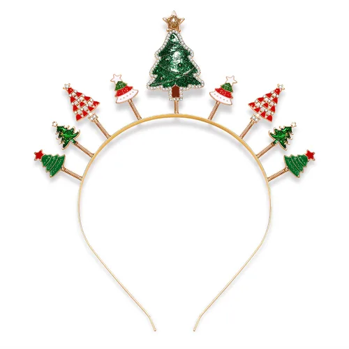 Miniatura 7 de Diadema de Halloween para Mujeres Banda de Cabello de Araña de Cristal Aro de Cabello Ancho de Aleación Dorada Accesorios de Halloween