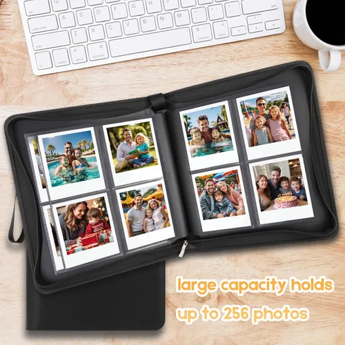 Miniatura 5 de Álbum de fotos con 256 bolsillos para cámara Fujifilm Instax Wide 300, para álbum de fotos Polaroid 600, álbums para Polaroid Now+ Now OneStep2