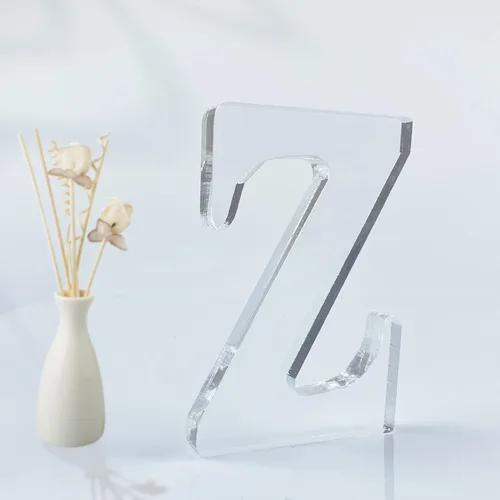 Miniatura 26 de Letras acrílicas diseñables de 4 pulgadas, letras acrílicas sin terminar para decoración de pared, letras decorativas de pie en rodajas, decoración