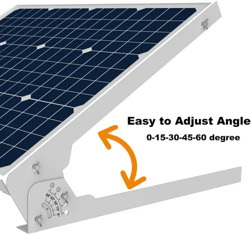 Miniatura 3 de SUNER POWE - Soportes de montaje en panel solar ajustables de 50 W, soportes inclinables de montaje plegables para pared, techo, caravana y sistema