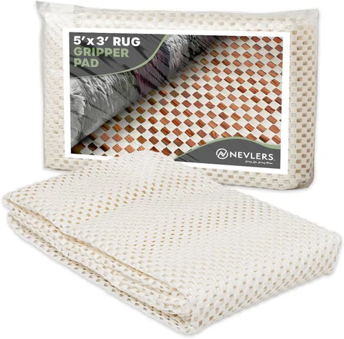 Miniatura 19 de Nevlers Almohadilla antideslizante de 2 x 10 pies Agarre antideslizante de PVC de tejido abierto para suelos de madera dura y otras superficies