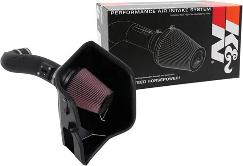 Miniatura 16 de K&N - sistema de admisión de aire frío: Alto rendimiento; aumenta los caballos de fuerza: Compatible con Chevrolet Silverado 1500 2019-2020; GMC