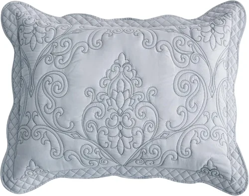 Miniatura 25 de CHIXIN Juego de colcha extragrande tamaño King – Funda de cama ligera – Hermosas costuras – Colcha reversible de 5 piezas – Patrón de paisley