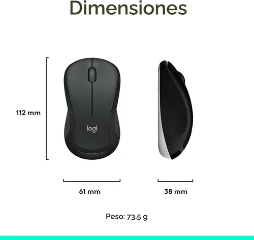 Miniatura 10 de Logitech MK540 Combo avanzado de teclado y mouse inalámbricos para Windows, receptor USB unificador de 2.4 GHz, teclas de acceso rápido multimedia
