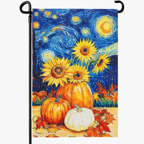 Miniatura 37 de Bandera de jardín floral de verano (bandera de jardín de águila del 4 de julio)