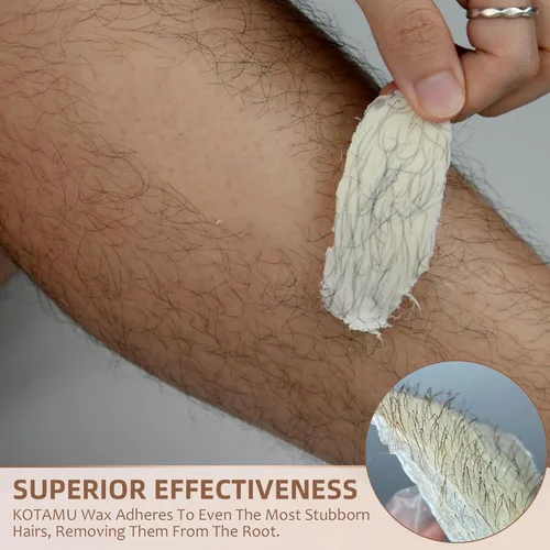 Miniatura 3 de KOTAMU - Perlas de cera dura para depilación - 1 lb, fórmula para piel sensible y cabello grueso, para todo el cuerpo, cara, pecho, espalda, Blanco