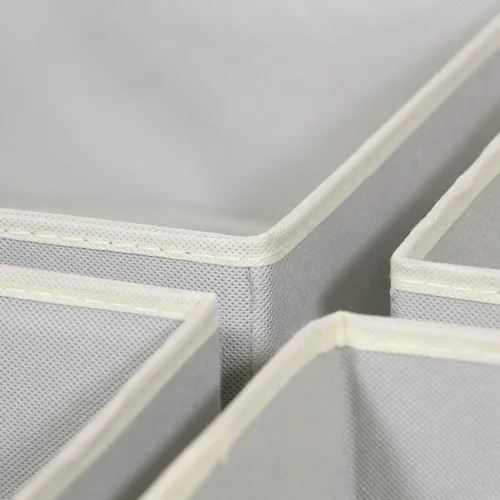 Miniatura 4 de DIOMMELL Caja de almacenamiento de tela plegable para armario, aparador, cajón, cestas de tela, contenedores divisores para ropa, ropa