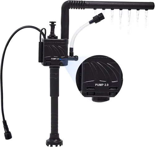 URUQ Bomba de agua de repuesto para acuario 2.0: accesorios de acuario pequeña bomba de agua ultra silenciosa, solo compatible con acuarios URUQ