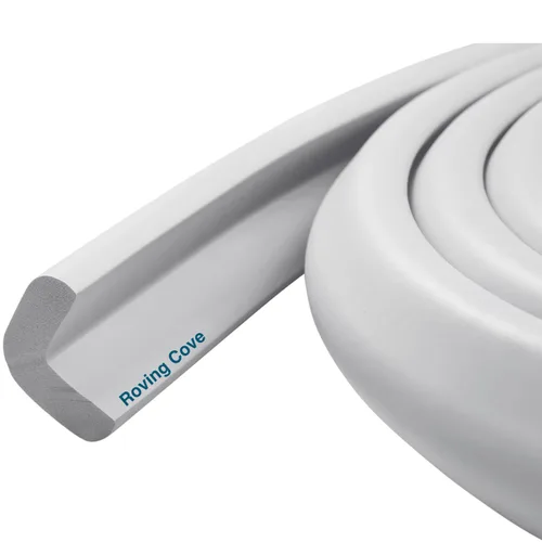 Miniatura 11 de Roving Cove HeftyFit - Protector de borde para prueba de bebés (solo borde grande de 6 pies), protectores de parachoques de bordes de espuma de goma