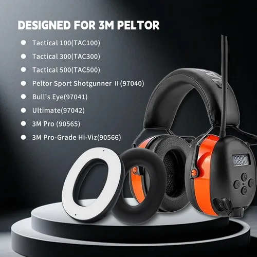 Miniatura 2 de Paquete de 2 almohadillas de espuma de repuesto para auriculares 3M Worktunes Connect, protectores auditivos, auriculares 90543 90541 101 - Suave
