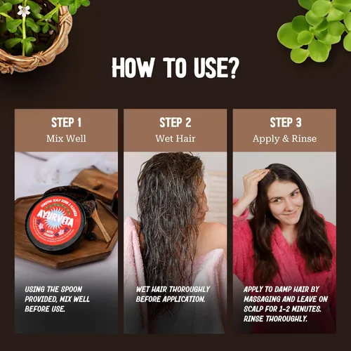 Miniatura 6 de Brahmi - Exfoliante y limpiador para el cuero cabelludo para hombres y mujeres, exfoliación profunda y limpieza, perfecto para el cuidado