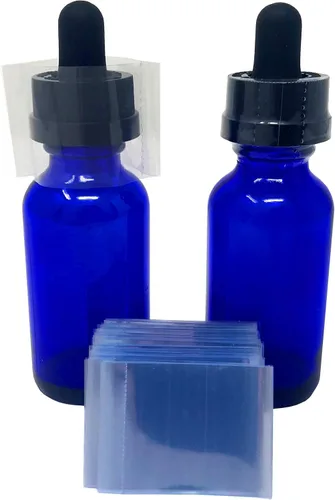 Miniatura 22 de Bandas para envoltura de cuello de botella termocontraíbles perforadas para sellar [muchos tamaños diferentes] (paquete de 250)