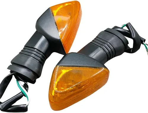 1 par amarillo lente delantera trasera motocicleta señal de giro luz lámpara para Kawasaki KLE 500 650 Versys Z1000 Z750S Ninja 650R ZX-6R 600 636