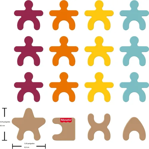 Miniatura 5 de Fisher-Price Formas apilables de juguete Montessori de madera, sello de excelencia de la Sociedad Montessori Americana, actividad de aprendizaje