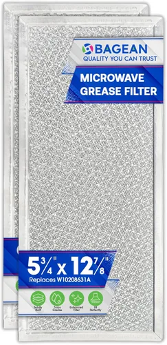 Miniatura 8 de Filtro de repuesto para microondas de 5.78" x 12.91", se adapta al filtro de microondas Whirlpool W10208631A - Filtros de grasa de malla de aluminio