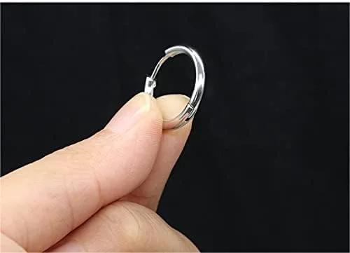 Miniatura 7 de SIEYEAY Aretes para hombre, aretes para hombre, aretes negros de acero inoxidable para hombres y mujeres, juego de aretes geniales para hombres