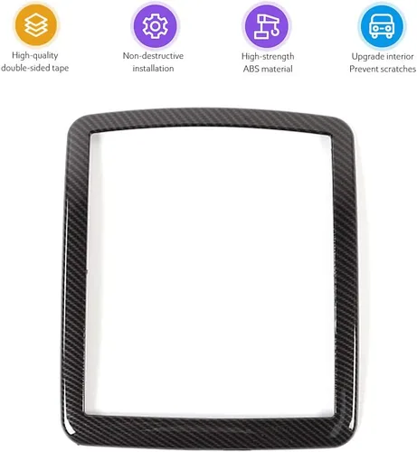 Miniatura 5 de GZXinWei Cubierta de luz de lectura delantera de fibra de carbono para Dodge Challenger 2010-2023 Trim Frame Accesorios interiores