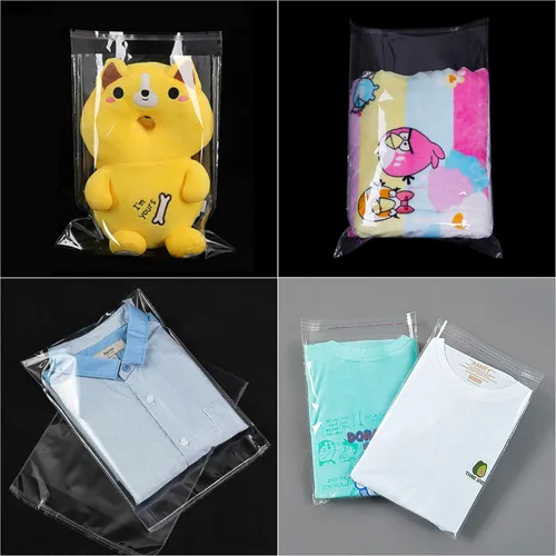 Miniatura 5 de Bolsas de polipropileno adhesivas transparentes, bolsas de celofán con solapa autosellante, para productos de panadería, galletas, dulces, regalos