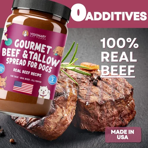 Miniatura 6 de Visionary Pet Foods Carne de res para untar – Premio saludable para perros – Alternativa a la mantequilla de maní para perros, sin xilitol, sin