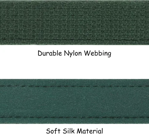 Miniatura 4 de Lionet Paws Arnés para perro, arnés de nailon de seda ajustable sin tirones con hebilla de metal para perros pequeños, fácil caminar, verde oscuro
