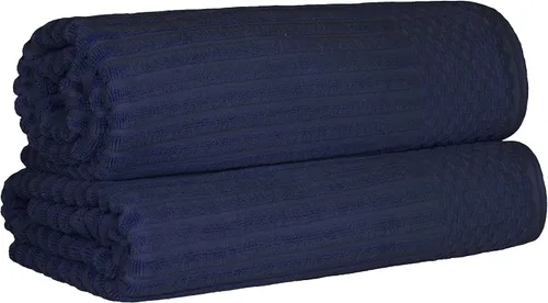 Miniatura 133 de Superior Juego de 6 toallas de algodón sólido y acanalado, toallas de cara de 13 x 13 pulgadas, toallas de mano de 16 x 28 pulgadas, toallas de baño