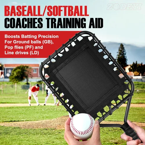 Miniatura 2 de Raqueta de béisbol para pelotas de mosca, tierra y unidades de línea. Bate fungo de softbol/béisbol para entrenadores y padres para ayudar