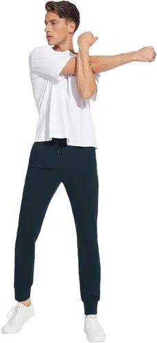 Miniatura 8 de SEVEGO Pantalones deportivos de algodón ligero con entrepierna alta de 32343638 pulgadas para hombre, pantalones deportivos extra largos