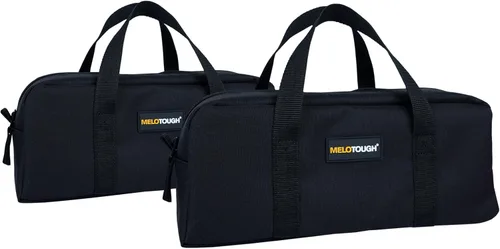 Miniatura 8 de MELOTOUGH Kit combinado de bolsa de lona para herramientas utilitarias, incluye 2 bolsas organizadoras de herramientas medianas para electricista