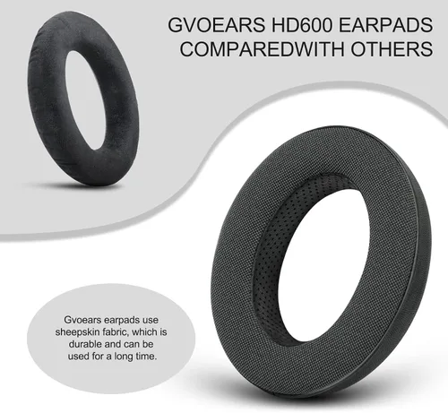 Miniatura 5 de Gvoears - Almohadillas de repuesto para auriculares Sennheiser HD650/HD600/HD660S/HD545/HD525/HD535, almohadilla para auriculares también apto
