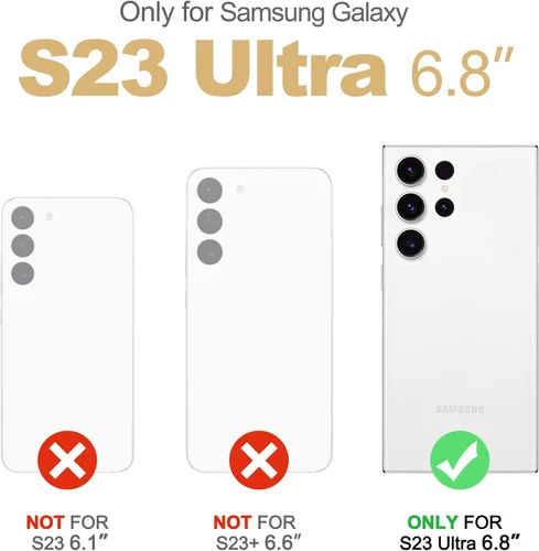 Miniatura 2 de SURITCH Funda para Samsung Galaxy S23 Ultra, [Protector de Pantalla Integrado] [Protección de Doble Capa] Protección Completa Resistente a Golpes
