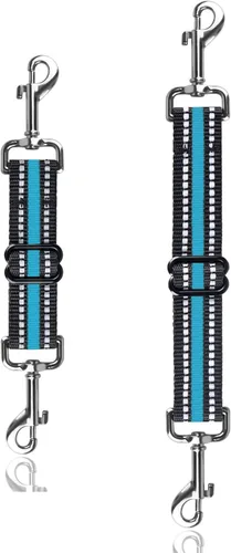 Clip de seguridad para perro, clip de seguridad para collar de punta, clip de collar de perro ajustable reflectante de nailon para cachorro, arnés