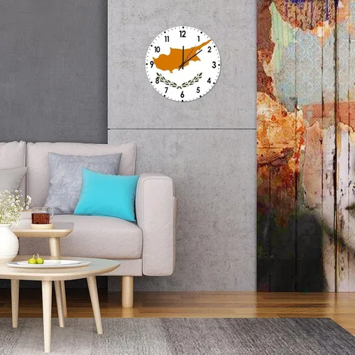 Miniatura 306 de Cheyan Reloj de pared con bandera de Canadá de 12 pulgadas, silencioso, sin tictac, de PVC, funciona con pilas, reloj redondo decorativo, regalo