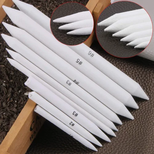 Miniatura 3 de FEBSNOW 84 piezas de plantillas y difuminadores, mezcladores de papel para arte, lápices de arte, lápices de dibujo para estudiantes, artistas
