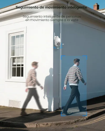 Miniatura 3 de ARCCTV Cámara de seguridad 2K para exteriores, WiFi 2.4G/5G, grabación 24/7, PTZ 360° con seguimiento automático, seguimiento de movimiento, visión