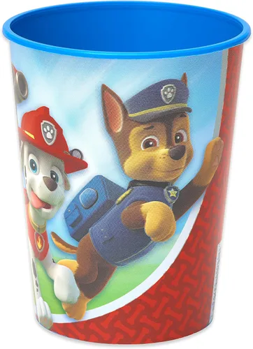 Miniatura 2 de American Greetings Paw Patrol - Suministros para fiestas, 16 oz. Vasos de plástico reutilizables para fiestas (12 unidades)