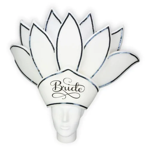 Miniatura 43 de FOAM PARTY HATS: Venezuela Bride Hat - Wedding Party Hat - Hora Loca Hat - Bachelorette Party Hat - Bridal Shower Hat - Wedding Hair Vine Hat