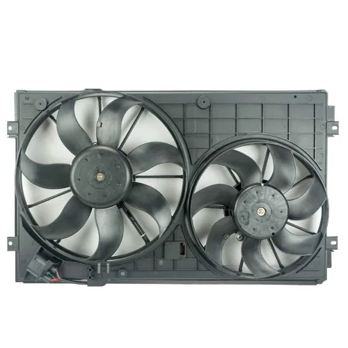 Miniatura 7 de VW102 Reemplazo de ventilador de refrigeración de doble radiador y condensador para Volkswagen Jetta 2.0L VW Tiguan para Audi A3 TT