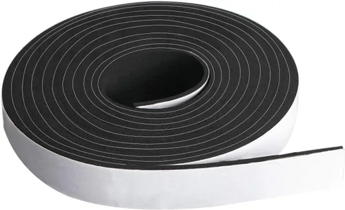 Miniatura 8 de Rollo de tira de espuma de neopreno de 1" de ancho x 10' de largo x 1/8" de espesor de Dualplex, sello de clima de alta densidad con respaldo