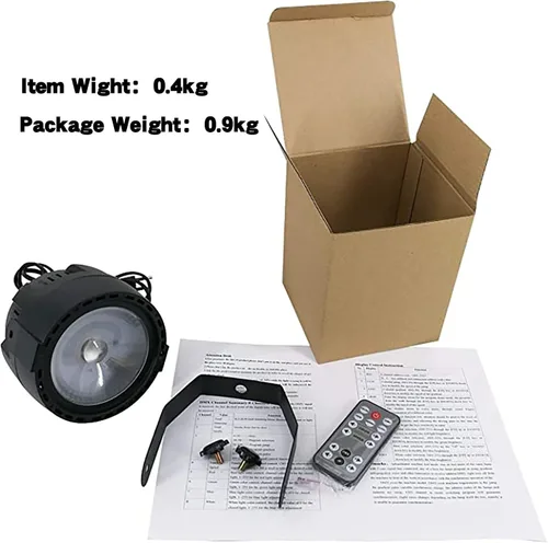 Miniatura 6 de SHEHDS Luces LED de 30 W COB Wash RGB 3 en 1 luces de fiesta con control remoto y DMX, activado por sonido para bodas, Navidad, espectáculos