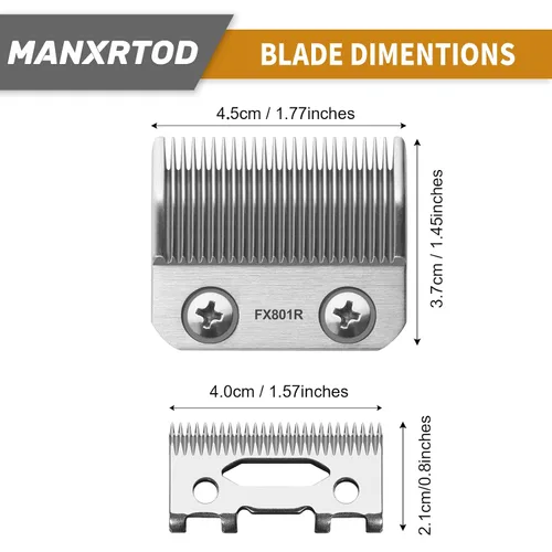 Miniatura 5 de FX801R - Cuchillas de repuesto compatibles con cortadoras FX870/FXF880/FX810/FX825/FX673N, cuchillas cónicas de repuesto DLC para cuchillas de corte