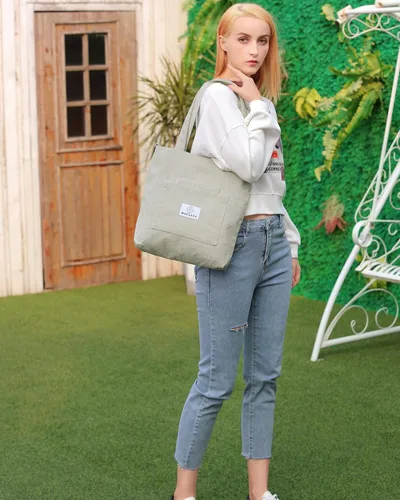 Miniatura 2 de Makukke Corduroy Totes Bag Women - Shoulder Hobo Bag Handbags Crossbody Bag Big Capacity Shopping Purses