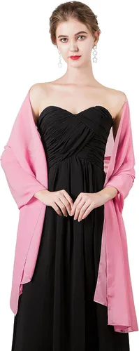 Miniatura 14 de Chales/mantones de gasa suave para vestidos, accesorios de mujer