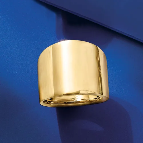Miniatura 5 de Ross-Simons Italian 14kt Yellow Gold Wide Polished Ring