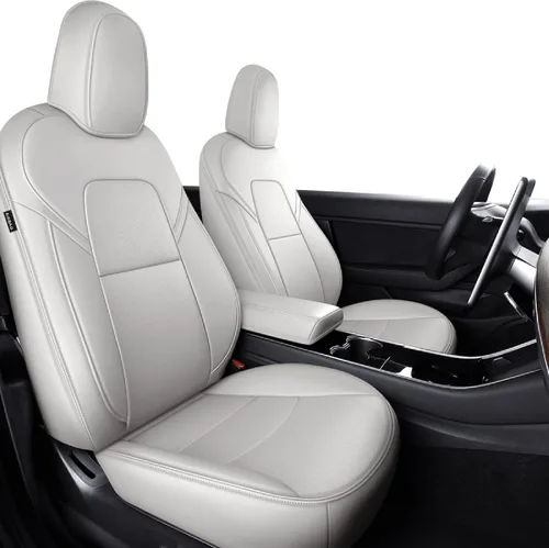 Miniatura 23 de Funda INCH EMPIRE para asiento de coche, ajuste personalizado para Tesla Model 3, protector de cojín de asiento de cuero sintético para 2017 2018