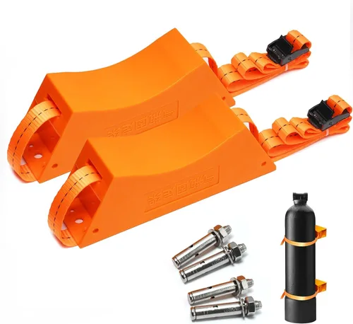 Miniatura 14 de Soporte de pared cilíndrica, soporte de tanque de nitrógeno resistente con tornillos SUS 304 y correa de 59 pulgadas compatible con 4 a 12 pulgadas