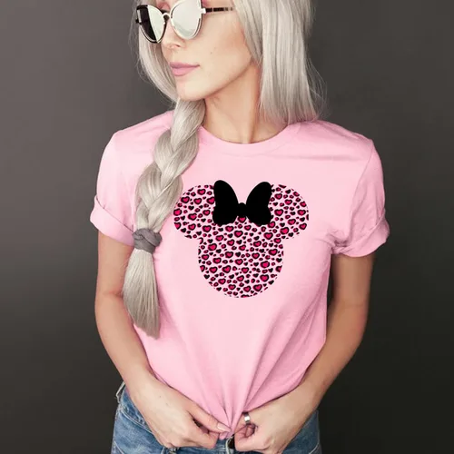 Miniatura 2 de Leopardo, Minnie Camisa, Cheetah Minnie Camisa, Animal Kingdom, Camisa Safari Casual Manga Corta Camisa